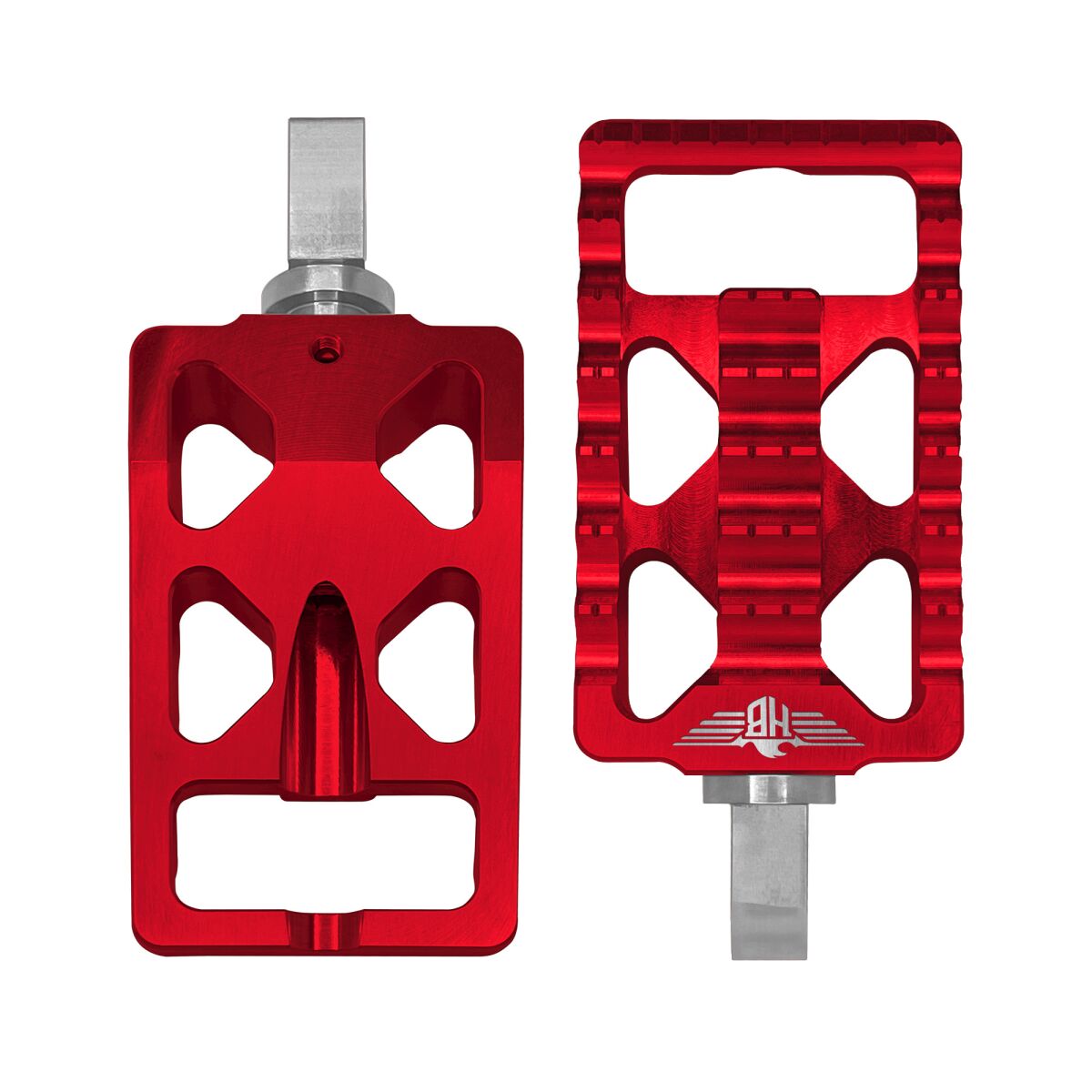 Heinz Bikes Footpegs Mx V1 Softail Xl Red Footpegs Heinz Bikes