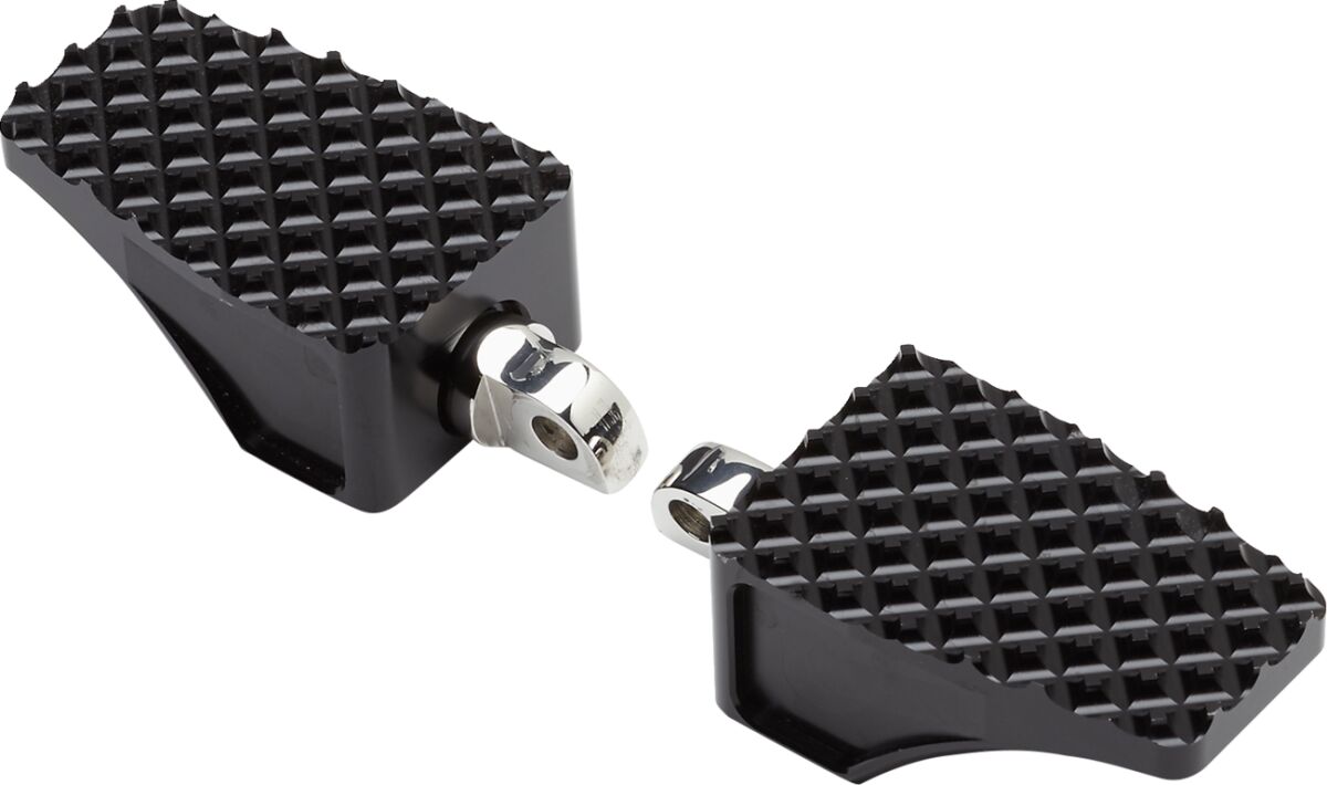 La Choppers Footpegs Perf M8 St Blk Foot Pegs La Choppers
