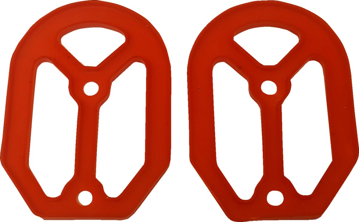 Drag Specialties Insert Rbr Qlfr Red Foot Pegs Drag Specialties