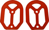 Drag Specialties Insert Rbr Qlfr Red Foot Pegs Drag Specialties