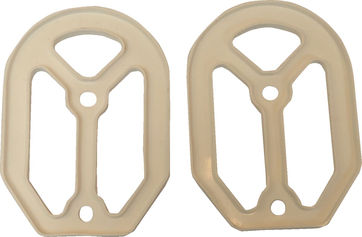 Drag Specialties Insert Rbr Qlfr Wht Foot Pegs Drag Specialties