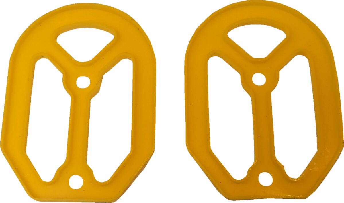 Drag Specialties Insert Rbr Qlfr Ylw Foot Pegs Drag Specialties