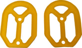 Drag Specialties Insert Rbr Qlfr Ylw Foot Pegs Drag Specialties