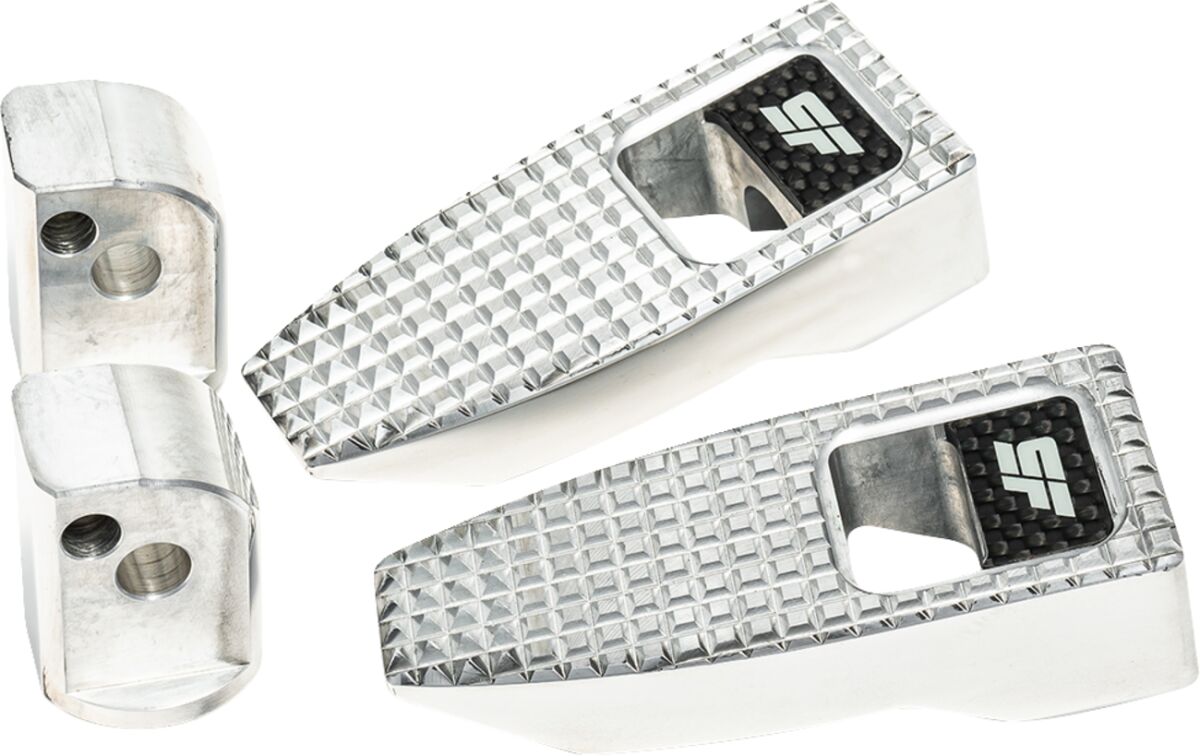 Speed Foot Pegs, Polished - 18-23 18+ Softail (Rear) Foot Pegs Slyfox Performance Default Title