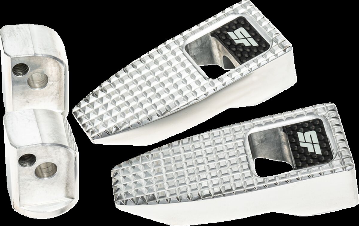 Slyfox Speed Foot Pegs, Polished - 18-23 18+ Softail (Rear) Foot Pegs Slyfox