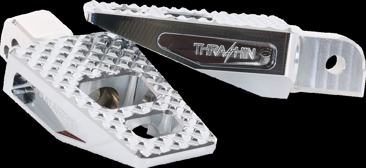 Thrashin Supply Co. P-54, Chrome - Milwaukee 8 Softail (Rear) Foot Pegs Thrashin Supply Co.