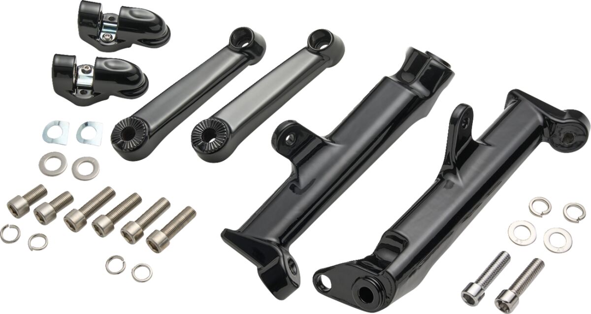 Ciro Frame Mounted Adjustable Highway Peg Mount Black Foot Pegs Ciro