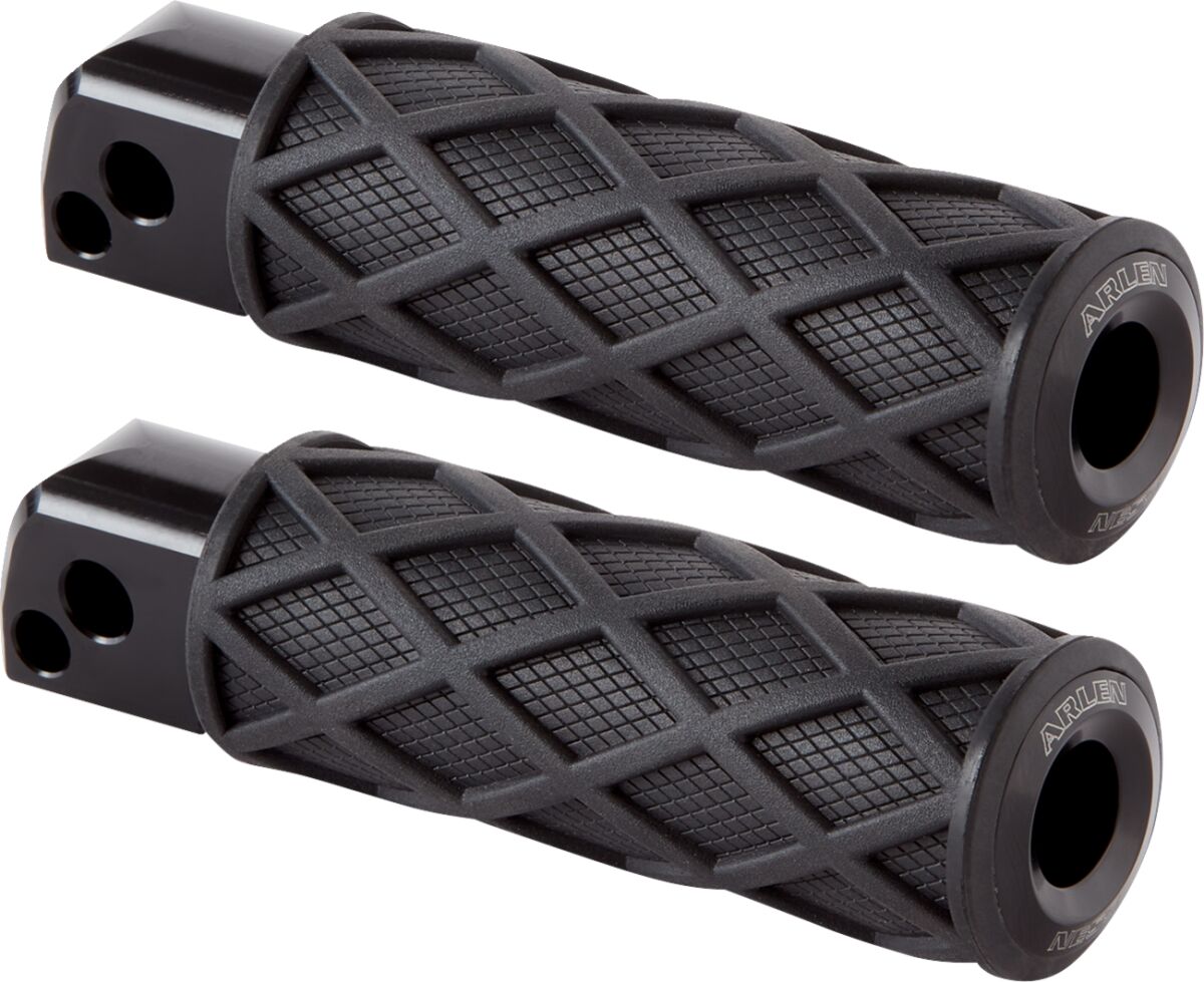 Diamond Footpegs, Black - 18+ Softail (Rear) Foot Pegs Arlen Ness Default Title