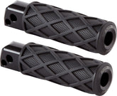 Diamond Footpegs, Black - 18+ Softail (Rear) Foot Pegs Arlen Ness Default Title