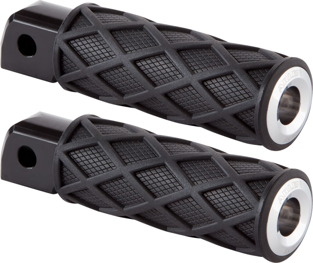 Diamond Footpegs, Chrome - 18+ Softail (Rear) Foot Pegs Arlen Ness Default Title