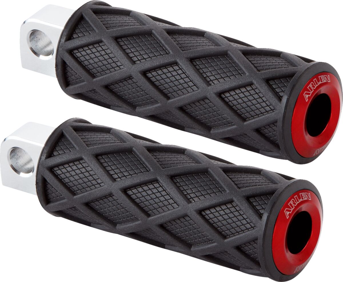 Arlen Ness Footpegs Diamond Red FOOTPEGS + PARTS Arlen Ness