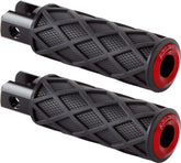 Arlen Ness Diamond Footpegs, Red - 18+ Softail (Front) Foot Pegs Arlen Ness