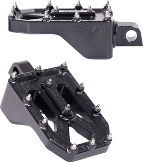 Thrashin Supply Co. Footpegs Aggressor Black FOOTPEGS + PARTS Thrashin Supply Co.