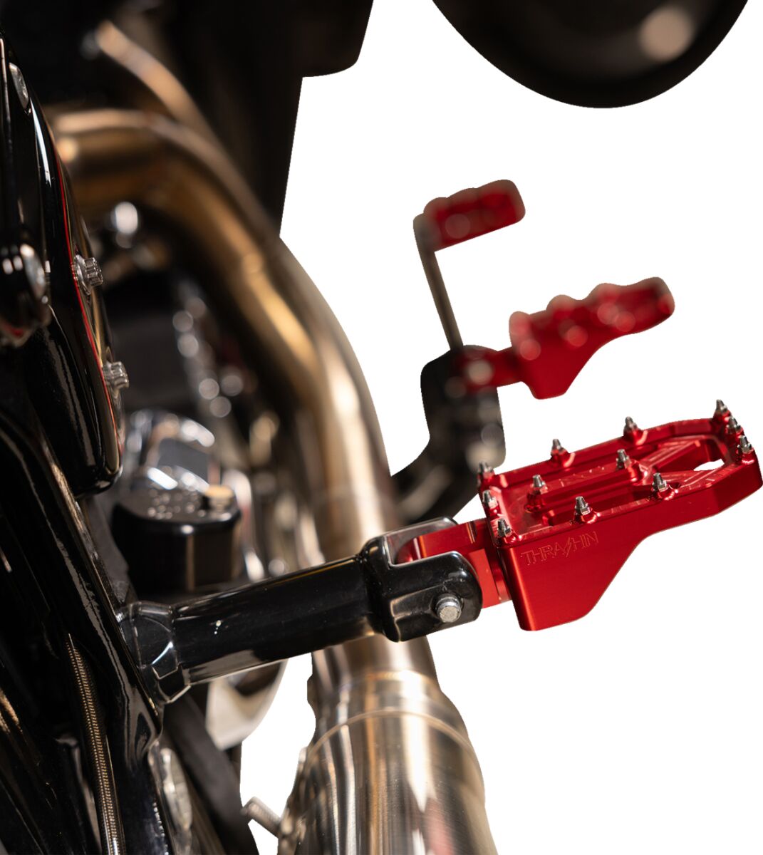Thrashin Supply Co. Footpegs Aggressor Red FOOTPEGS + PARTS Thrashin Supply Co.
