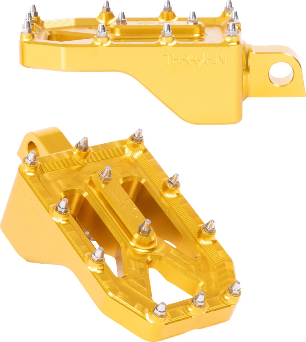 Thrashin Supply Co. Footpegs Aggressor Gold FOOTPEGS + PARTS Thrashin Supply Co.