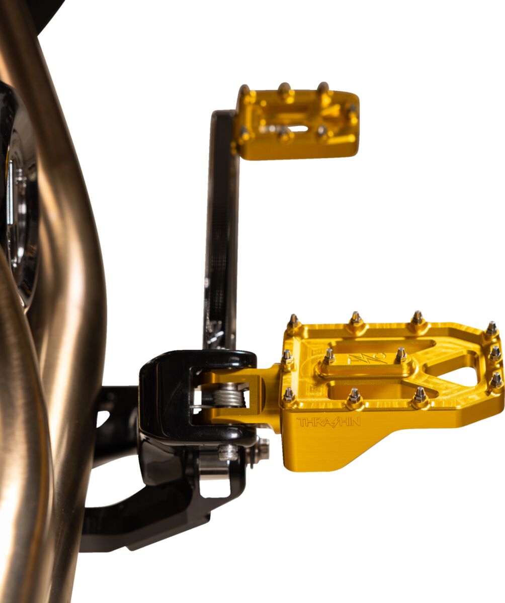 Thrashin Supply Co. Footpegs Aggressor Gold FOOTPEGS + PARTS Thrashin Supply Co.