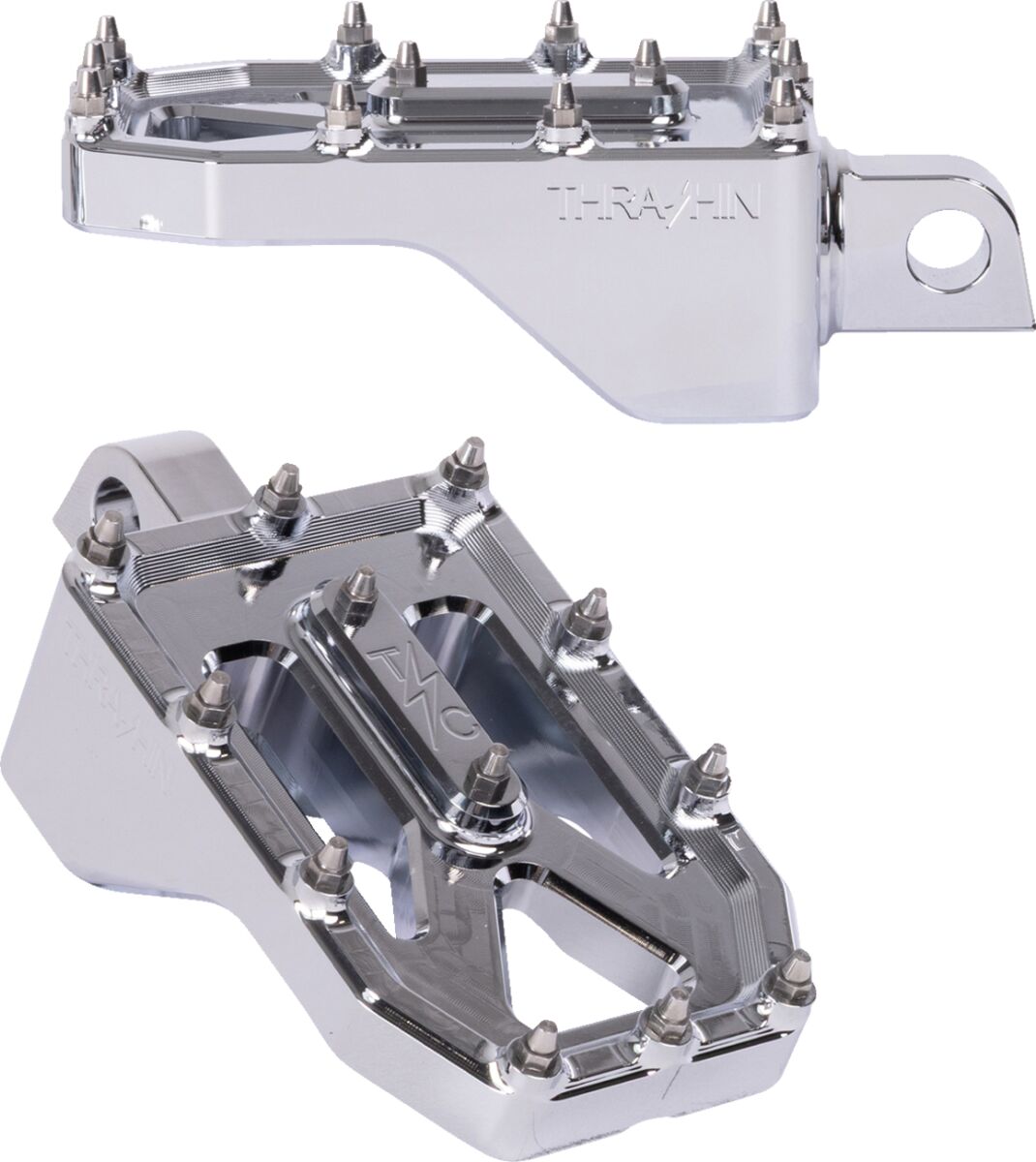 Thrashin Supply Co. Footpegs Aggressor Chrome FOOTPEGS + PARTS Thrashin Supply Co.