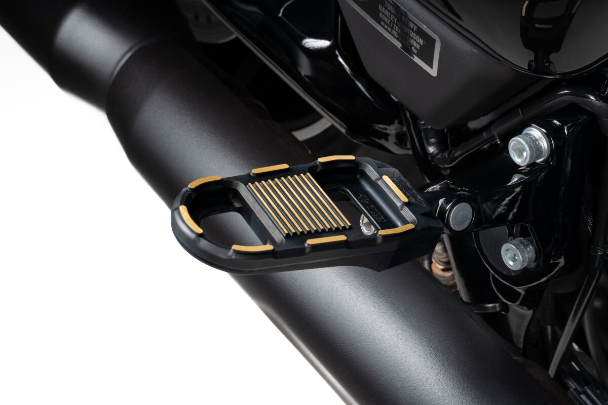 Drag Specialties Footpegs Adjustable Black/Gold FOOTPEGS + PARTS Drag Specialties