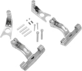 Drag Specialties Passenger Floorboard Mount Kit Chrome Softail 00 17 Floorboards & Parts Drag Specialties