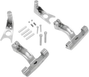 Drag Specialties Passenger Floorboard Mount Kit Chrome Softail 00 17 Floorboards & Parts Drag Specialties