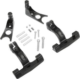 Drag Specialties Passenger Floorboard Mount Kit Black Softail 00 07 Floorboards & Parts Drag Specialties