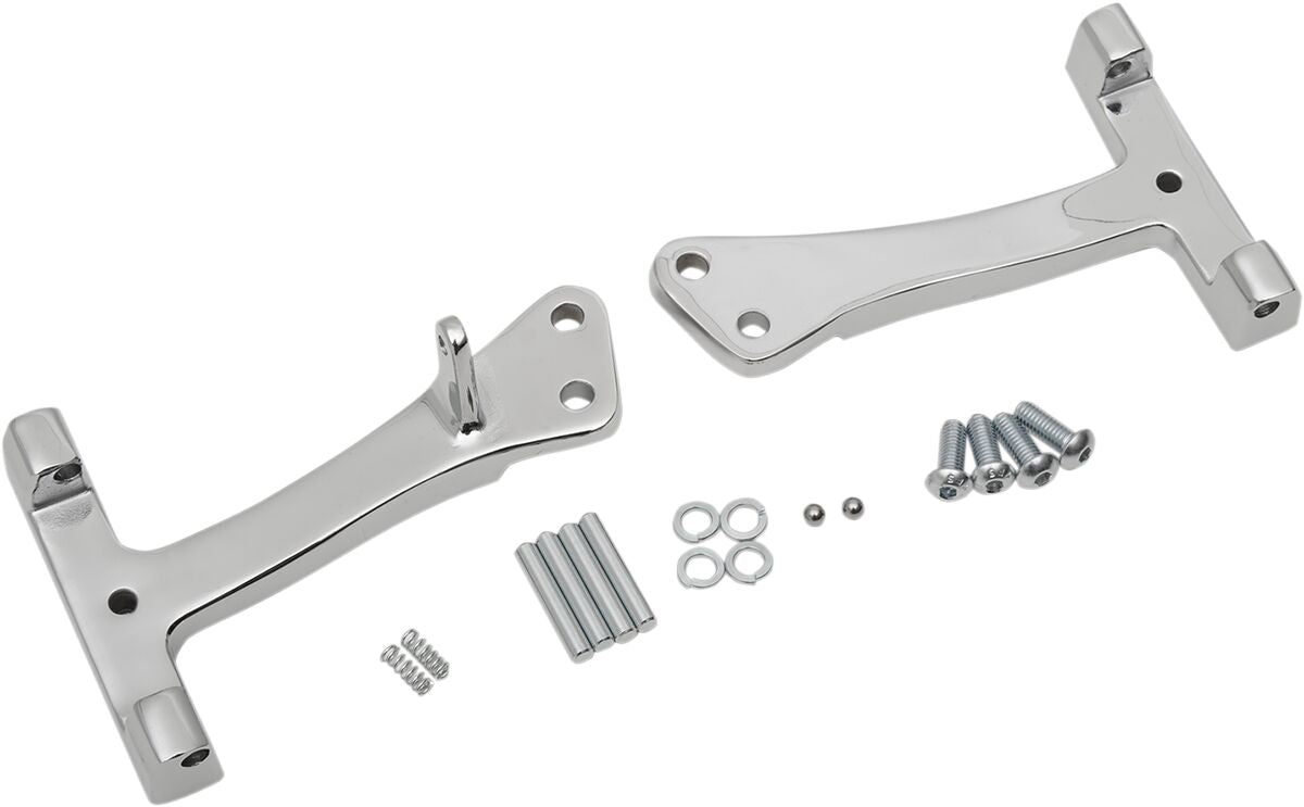 Drag Specialties Mount Pass Brd Fxd Chr FLOORBOARDS + PARTS Drag Specialties