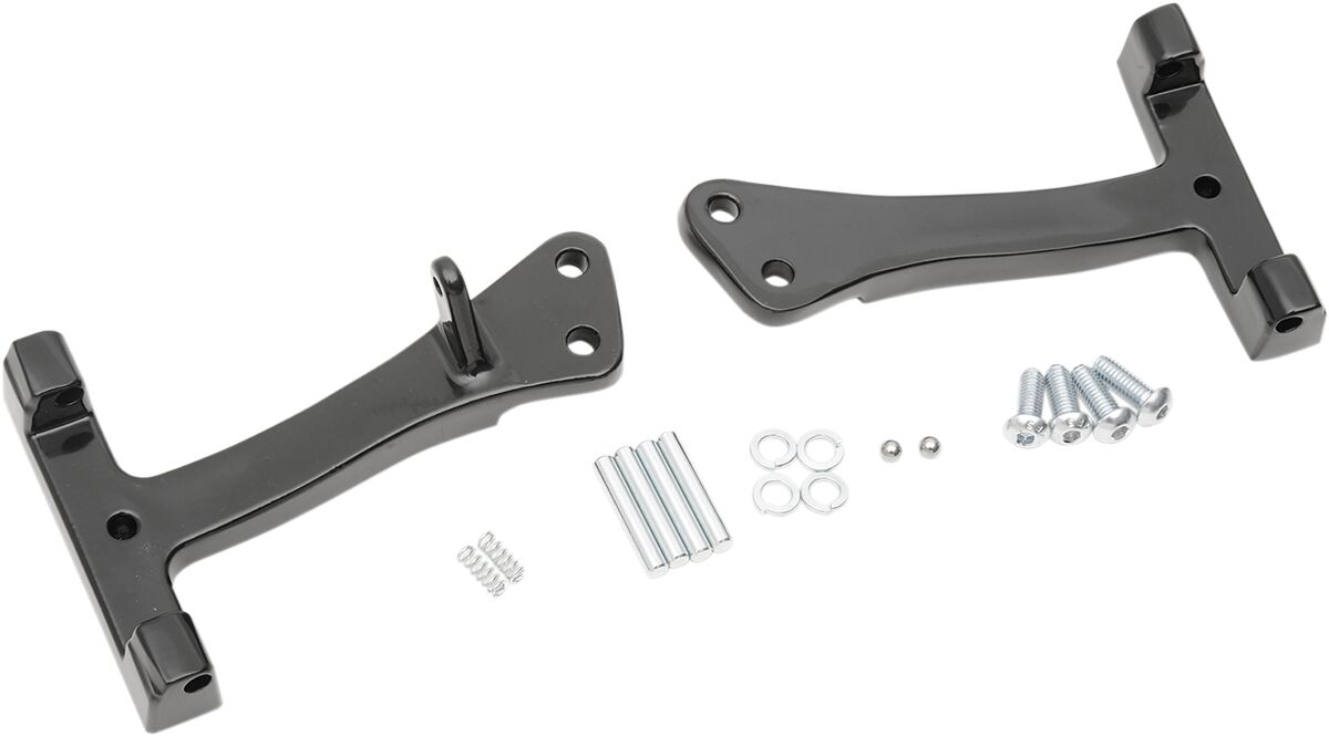 Drag Specialties Mount Kits Passenger Floorboard Black Floorboards & Parts Drag Specialties