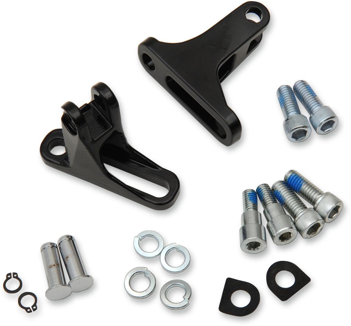 Drag Specialties Mount Pass.Pg Blk Flt FLOORBOARDS + PARTS Drag Specialties