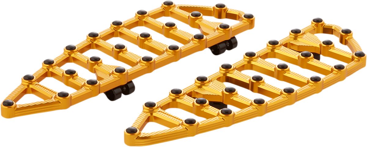 Arlen Ness Ness-MX Floorboards, Gold - 18+ Softail Floorboards & Parts Arlen Ness