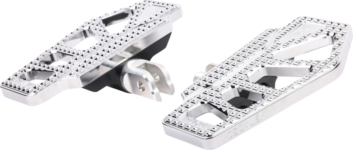 Thrashin Supply Co. Apex Mini Floorboards, Chrome - 18+ Softail (Front) Floorboards & Parts Thrashin Supply Co.