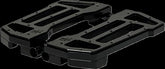 Pro One Perf.Mfg. Floorboards Pro V2 Touring Bla FLOORBOARDS + PARTS Pro One Perf.Mfg.