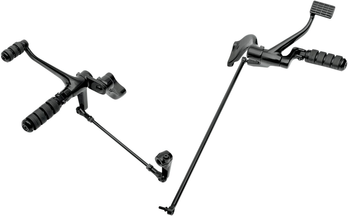 Drag Specialties Forward Control Kit Extended 2" Black Forward Controls& Controls Drag Specialties