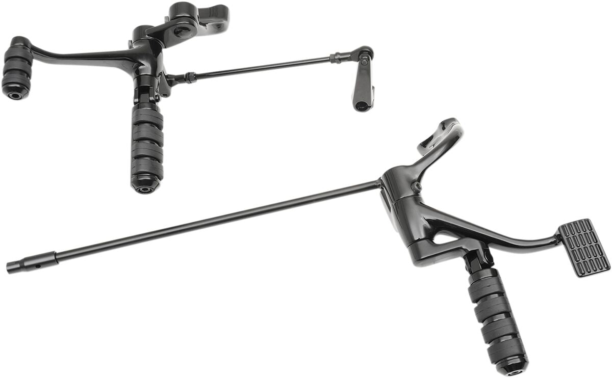 Drag Specialties Black Extended Forward Controls 2" Forward Controls& Controls Drag Specialties