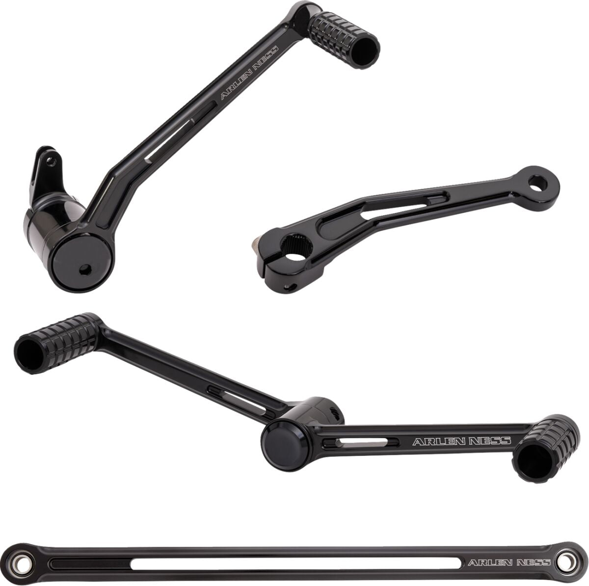 Speedliner Heel/Toe Foot Control Kit, Black - Touring Foot Control Kit Arlen Ness Default Title