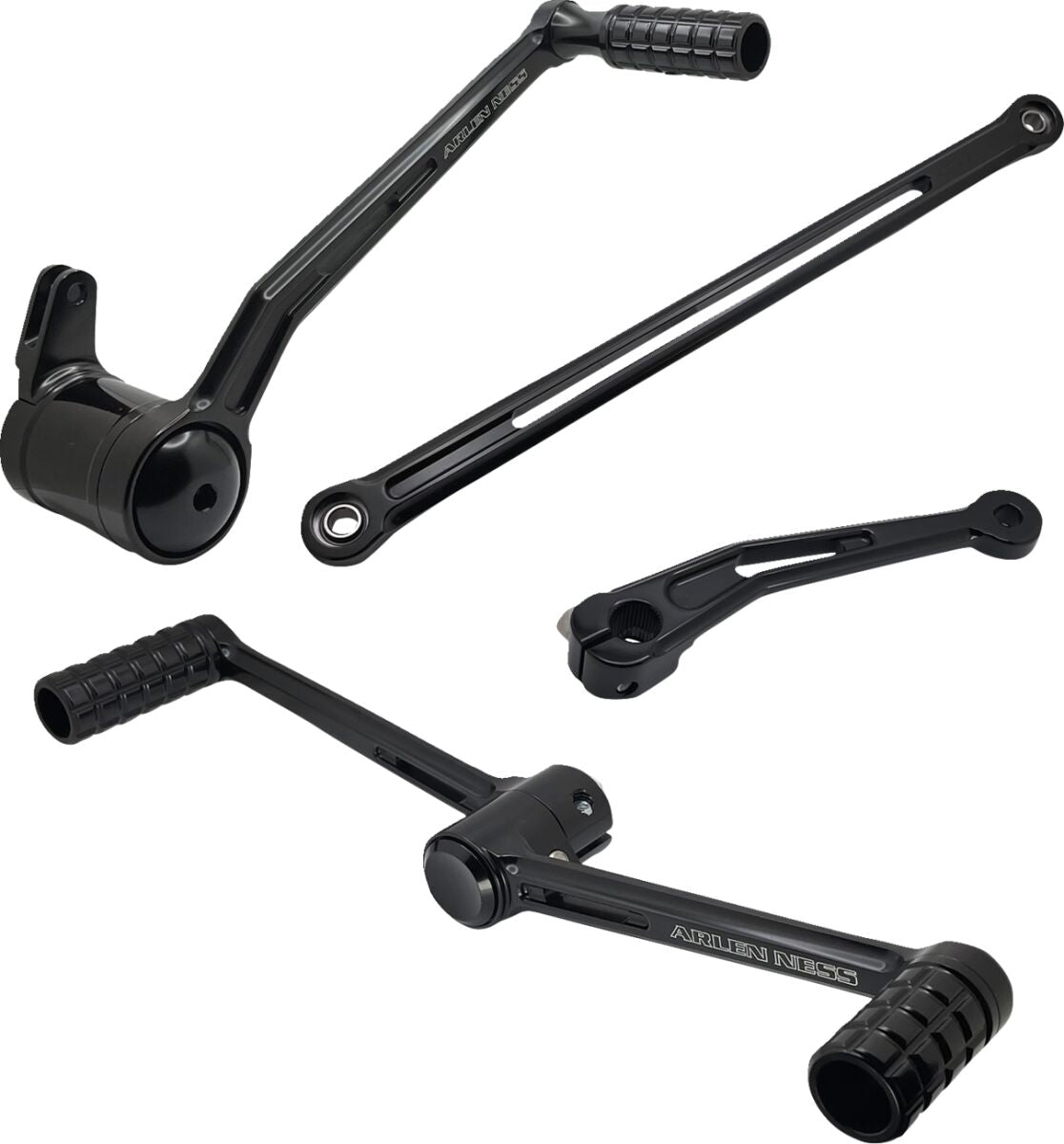 Arlen Ness Deep Cut® Heel/Toe Foot Control Kit, Black - Touring Rearsets Arlen Ness
