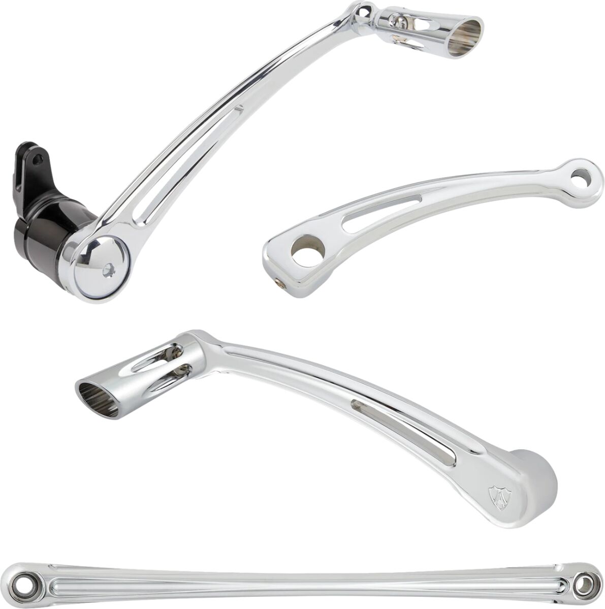 Arlen Ness Deep Cut® Heel/Toe Foot Control Kit, Chrome - Touring Rearsets Arlen Ness