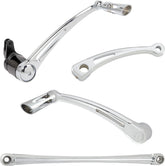 Arlen Ness Deep Cut® Heel/Toe Foot Control Kit, Chrome - Touring Rearsets Arlen Ness