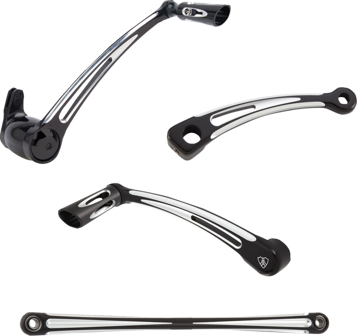 Arlen Ness Deep Cut® Solo Foot Control Kit, Black - Touring Rearsets Arlen Ness