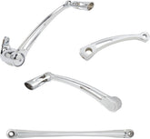 Arlen Ness Deep Cut® Solo Foot Control Kit, Chrome - Touring Rearsets Arlen Ness