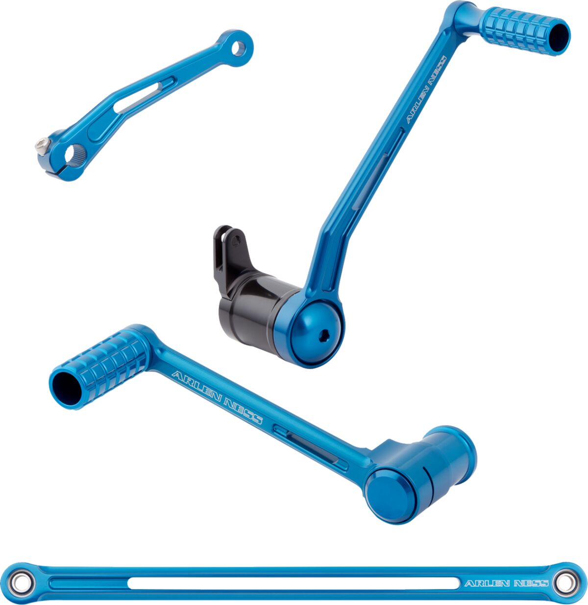Speedliner Solo Foot Control Kit, Blue - Touring Foot Control Kit Arlen Ness Default Title