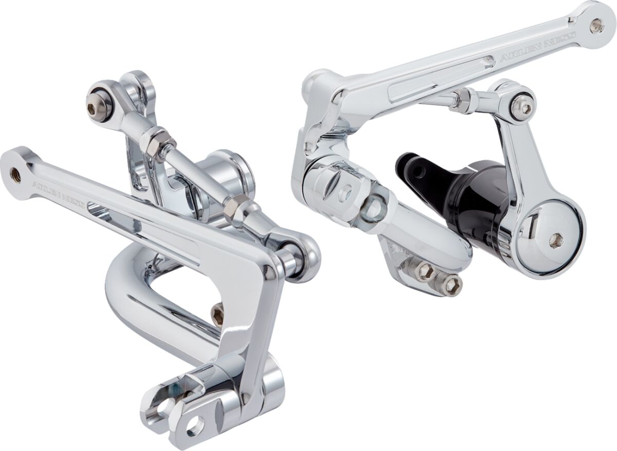 Arlen Ness Mid Control Kit, Bagger Chrome - 00-07 Touring Rearsets Arlen Ness