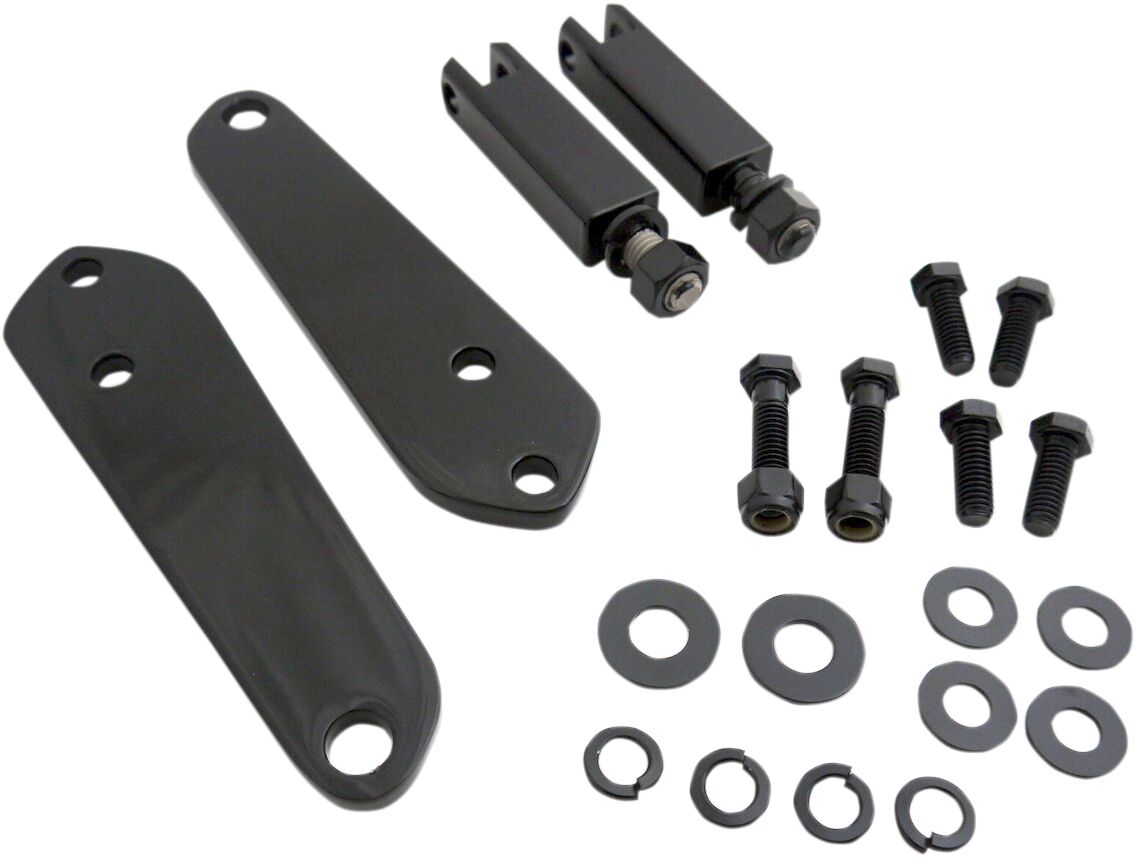 Drag Specialties Mount Hwy Pegs Blk Fxd HIGHWAY BARS + PEGS Drag Specialties