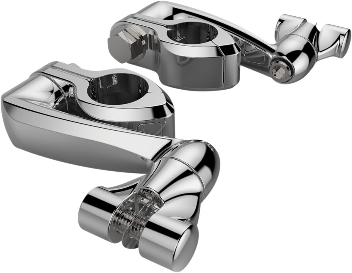 Ciro Clamp Pinless 4 Ext Chr HIGHWAY BARS + PEGS Ciro