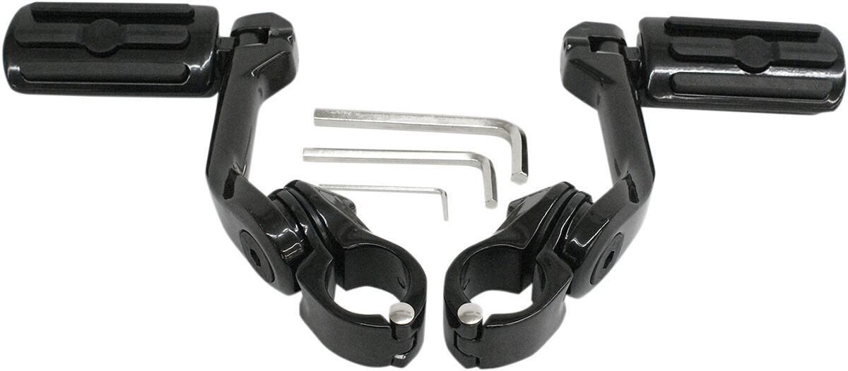 Rivco Products Highway Pegs Mnt Blk HIGHWAY BARS + PEGS Rivco Products