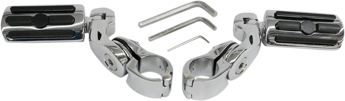 Rivco Products Highway Pegs Mnt Chrome HIGHWAY BARS + PEGS Rivco Products