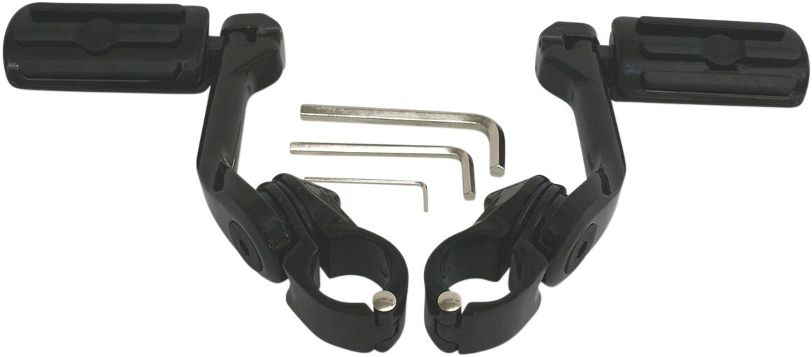 Rivco Products Highway Pegs Mnt Blk HIGHWAY BARS + PEGS Rivco Products