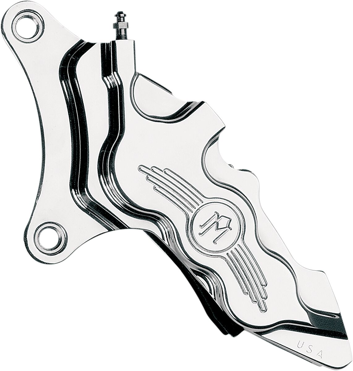 Performance Machine (Pm) Caliper Six Piston Differential Bore Front Left Chrome Brake Calipers Performance Machine