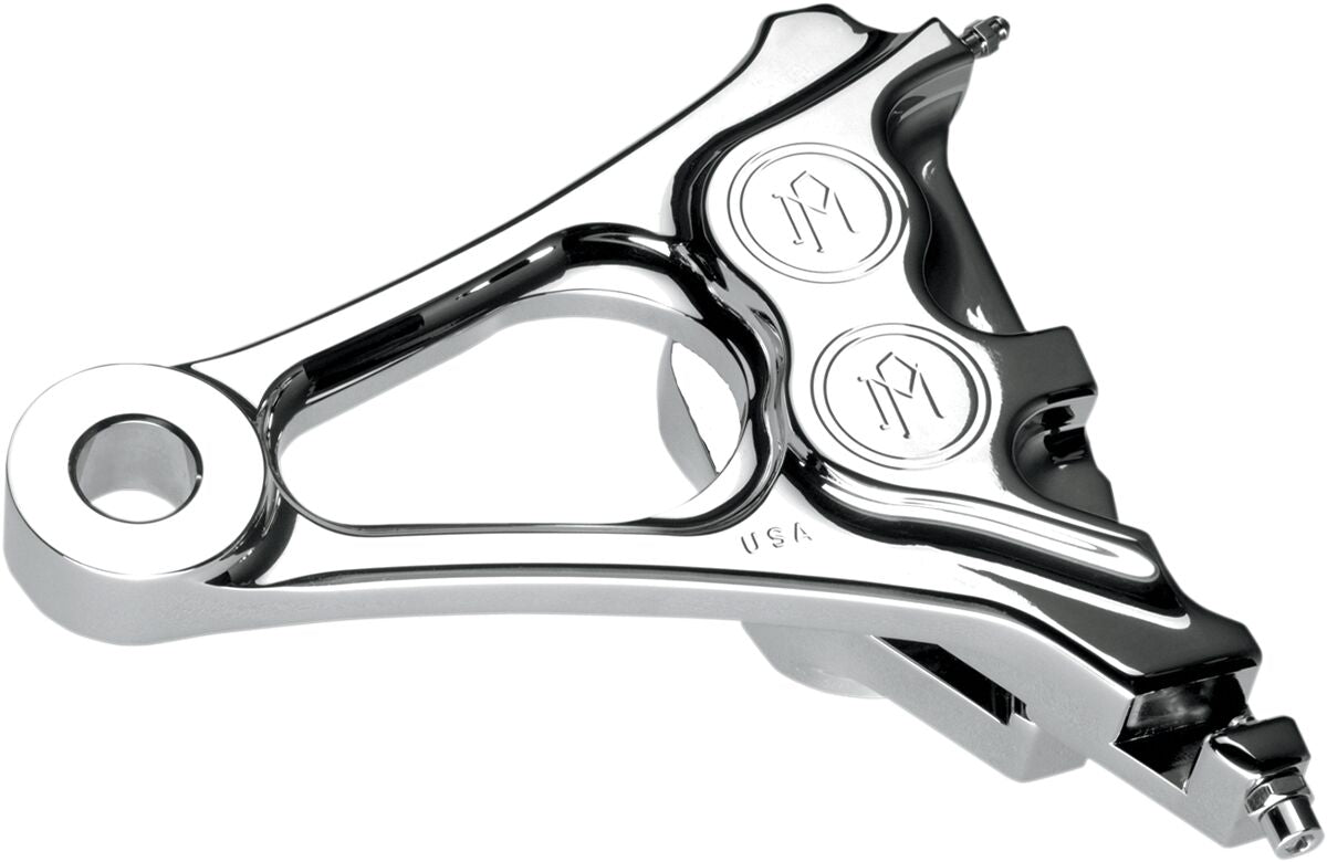 Performance Machine (Pm) Integrated Caliper/Bracket Chrome Brake Calipers With Bracket Performance Machine