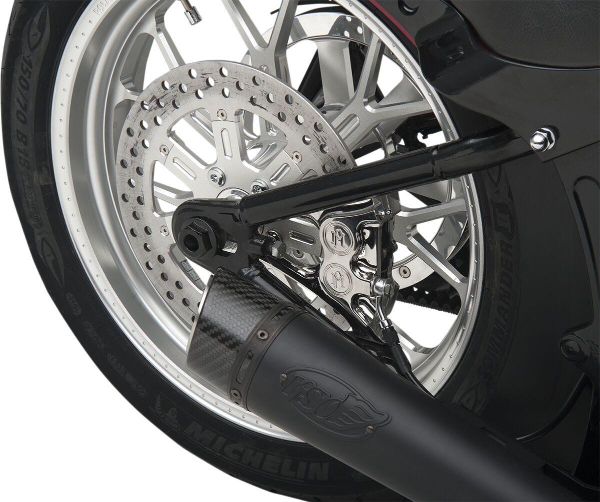 Performance Machine (Pm) Integrated Caliper/Bracket Chrome Brake Calipers With Bracket Performance Machine