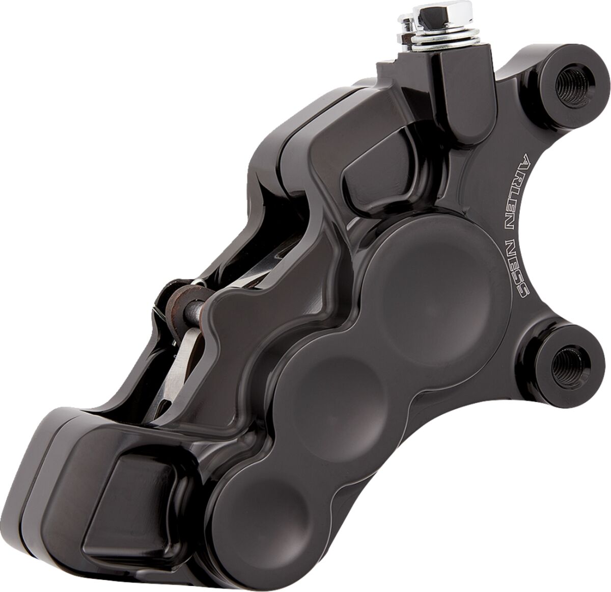 6-Piston Differential Bore Brake Calipers Right, 11.8" Black Brake Calipers Arlen Ness